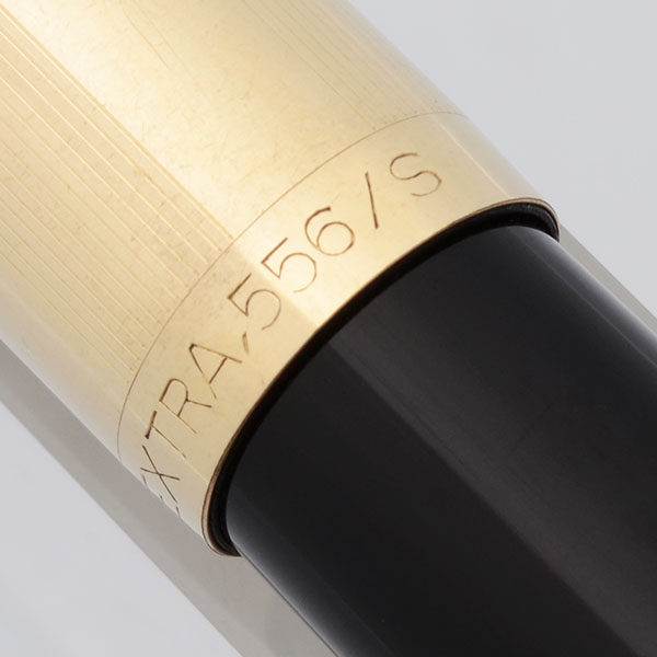 Omas Extra 556S Brevetto Fountain Pen (1950s) - Black w GP Cap